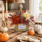 Fall Centerpieces for Tables Fall Floral Peonies Artificial Flowers in Vase - Image 4