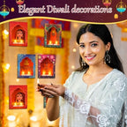 Retisee 12 Sets Diwali Paper Deep Jharokha Wall Decor for Pooja, Classic - Image 5