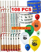 Ramadan favors [108 Pack] Ramadan Pencils Ramadan Wristband Ramadan Balloons Ramadan Mubarak Decoration Eid Gift Eid Favors Ramadan Gifts Islamic favors Islamic wall Decor Wholesale - Image 3