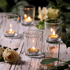 DARJEN 60 Pcs Votive Candle Holders Clear Tea Lights Candle Holder - Image 3