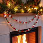 Sureio 6.74ft Vintage Glass Bead Garland for Christmas Tree 90s Xmas Decor - Image 3
