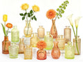 SUPMIND 16 Colored Glass Bud Vases, Small Flower Vase for Table Centerpiece by SUPMIND