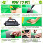 Hungdao St Patrick's Day Golf Cart Decorations Kit 4ft Inflatable Duck Blow up Kit Shamrock Car Decorations with Tinsel Garlands Fan Flag for Parade Outdoor Yard Party - Image 3