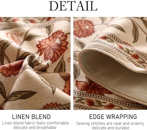 ISAENNE Designer French Linen Long Table Runner,102"x12"-Alvarado A - Image 5