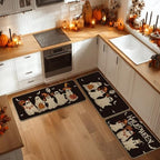 Artoid Mode Black Halloween Kitchen Mats Set of 3-17"x29"+17"x36"+17"x47" - Image 4