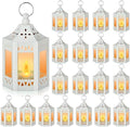 Hortsun 20 Pcs Mini Vintage Lanterns Decorative with LED Candle,White by Hortsun