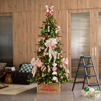 Glitzhome 24" L Wooden Tree Collar, Christmas Tree Base Cover, Farmhouse Merry Christmas Crate Collar Decorative Christmas Tree Skirt Collar Christmas Tree Collar for 7.5ft Tree - Image 2