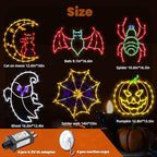 TRWYMZ Halloween Decorations - 16" Halloween Window Silhouette Lights - Image 2