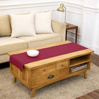 Solino Home 100% Pure Linen Table Runner Beet, Classic Hemstitch 14 x 60 in by SolinoHome