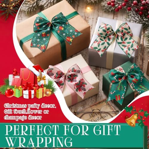 Daifunli 48 Pcs 6 Inch Christmas Bows for Wreaths - Image 3