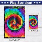 FLAGWIX Hippie Peace Flag, Boho Decoration for Home, 30x40 House Flag - Image 6