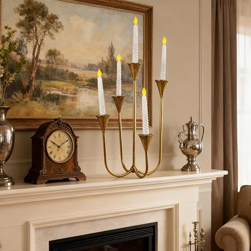 Candle Holder Vintage Candlestick Holder Stand for Stick Taper Candle - Image 6