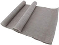 BambooMN Gray 15" x 88" Vintage Burlap Table Runner for Rustic Wedding Bridal Shower Bachelorette Graduation Party Table Decor Decorations, 10 Pieces by BambooMN