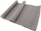 BambooMN Gray 15" x 88" Vintage Burlap Table Runner for Rustic Wedding Bridal Shower Bachelorette Graduation Party Table Decor Decorations, 10 Pieces by BambooMN