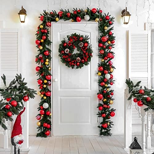 Garvee 18 in Prelit Christmas Wreath for Front Door, Battery Operated - Image 6