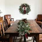 WANNA-CUL 24In Christmas Wreath for Front Door with 3M 30 LED Timer Lights - Image 6