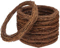 8 Pcs 10 Inch Natural Grapevine Wreath Set, Hand-Woven Vine Branch Wreaths for DIY Crafts, Christmas Decorations, Home & Event Styling by KUKLIPJIM