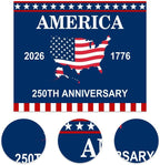 4th of July Backdrop Decorations 250th Anniversary USA Flag Patriotic Backdrop 12x10ft Banner Independence Day Photography Background Theme Party Decorations Supplies Photo Studio Props - Image 5