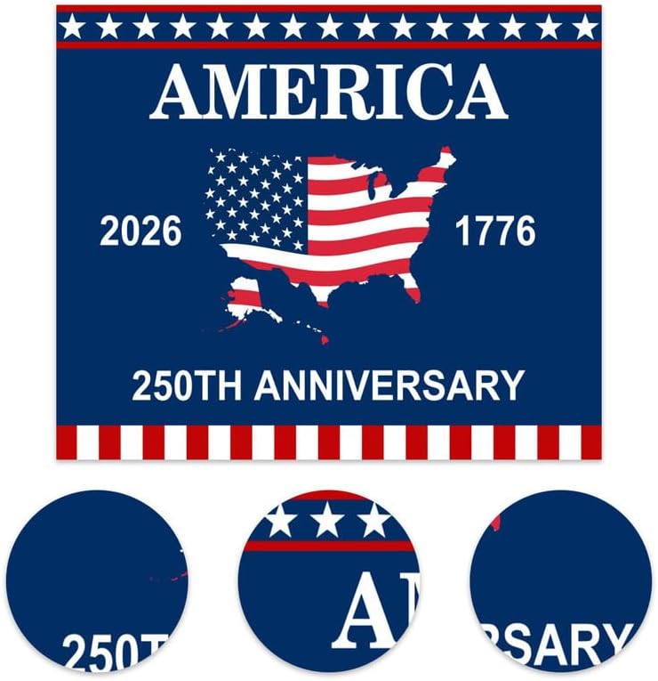 4th of July Backdrop Decorations 250th Anniversary USA Flag Patriotic Backdrop 10x7ft Banner Independence Day Photography Background Theme Party Decorations Supplies Photo Studio Props - Image 5