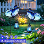 Solar Lights Outdoor 32.7in Metal Butterfly Garden Stakes with Solar Lights - Image 4