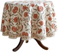 ISAENNE Designer Vintage French Round Tablecloth,Diameter 55" by Isaennehomedecoration