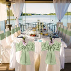 Bencailor 24 Pcs Green Satin Table Runners Bulk, 12 x 108 Inch - Image 6