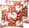 patdrea Designer Velvet Throw Pillow Cover,Set of 2,18"x18"-ClarenceA by patdrea