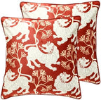 patdrea Designer Velvet Throw Pillow Cover,Set of 2,18"x18"-ClarenceA by patdrea