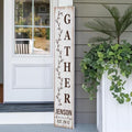Personalized Welcome Sign for Front Door, Custom Welcome Sign for Porch Outdoor Welcome Home Decorations, 48"x8" PVC Sign (Design 18) by BasicFundamentals
