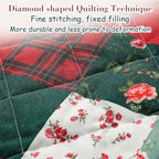 WinnerWhy 48" Vintage Christmas Quilted Patchwork Tree Skirt Farmhouse - Image 2
