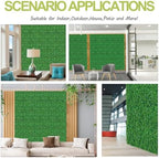 AOKIIE 20"x20" Artificial Grass Wall 12Pcs UV-Anti Boxwood for Outdoor - Image 6