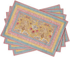 Maison d' Hermine Placemats Set of 4 Reusable 100% Cotton (13"x19") by MaisondHermine