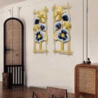 BIOGRN 2 Pcs 3D Metal Wall Art, 34"x15" Framed Ginkgo Wall Sculptures - Image 7