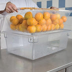 Rubbermaid Commercial Products Food Storage Box/Tote for Restaurant/Kitchen/Cafeteria, 12.5 Gallon, Clear - Image 2