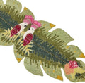 Enliven Handmade Beaded Table Runner, 13x36 Inches Lightweight Decorative Table Runner, Perfect for Dining/Wedding/Party/Everyday Use & Easy to Clean, Leaf, Flower, Bird Elegant Beaded Runner by Enliven