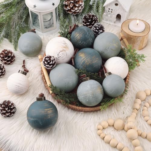 Yunlly 18pcs Neutral Christmas Ball Ornaments Shatterproof Xmas Tree Decor - Image 2
