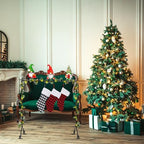 Sliner Christmas Stocking Holder with 12 Detachable Hooks 39.8 in Metal Stocking Holder Stand with String Lights, Freestanding Hangers Racks for Floor Fireplace Living Room(Classic) - Image 4
