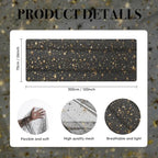 Artoid Mode 10PC Gold Stars Black Gauze Table Runner 120 Inch 10FT, Reversible Glitter Sheer Dining Wedding Holiday Birthday Table Decor for Home Party - Image 6