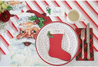 Red Peppermint Christmas Table Runner - Paper Table Roll for Parties and Winter Holidays - Disposable Table Runner Made in USA - Image 3