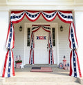 20ft 4th of July Decorations American Flag Bunting Patriotic Door Decor Outdoor Porch for Memorial Day 250th Independence （2 Pack) by UQJE