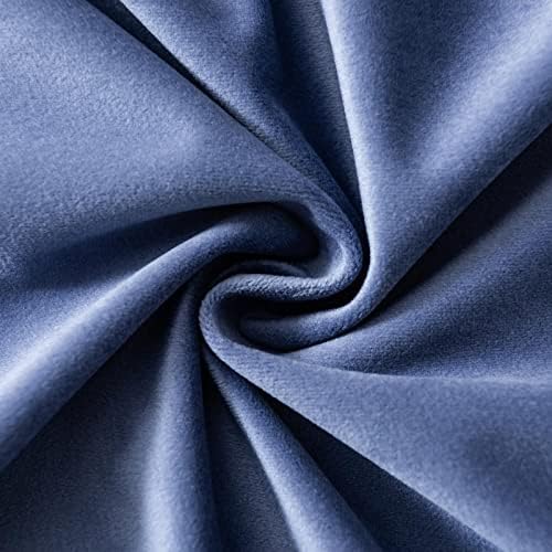 JUSPURBET 28x28 Euro Velvet Throw Pillow Covers Set of 2,Blue - Image 6