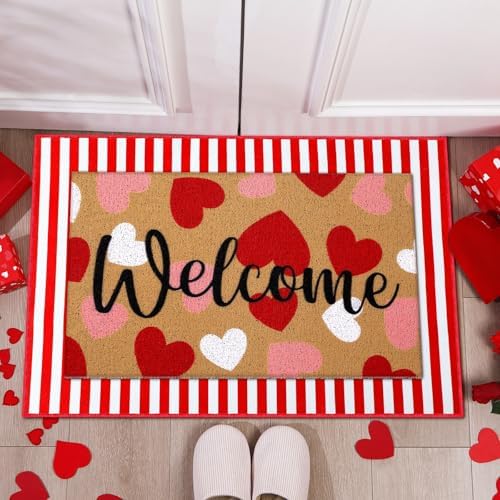 Tinideya 2 23.6 X 35.4 Inches Valentine Heart Red White - Image 4