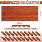 20 Pack Terracotta Table Runner 10Ft Cheesecloth Table Runner Boho Gauze Table Runners Romantic Long Sheer Fabric Cheese Cloth Table Runners for Wedding Party Bridal Shower(Terracotta) - Image 2