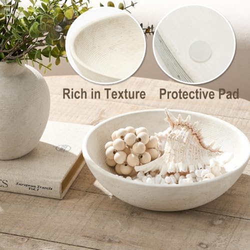 Vanselia Decorative Table Bowl Ceramic Trays Home Room Decor (10" Rustic) - Image 3