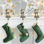 6 Pieces Reindeer Christmas Stocking Holder Christmas Hooks Skid Mantel Hooks Hanger for Fireplace Free Standing Christmas Decorations - Image 4