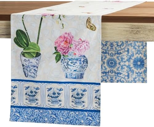 Maison d' Hermine Table Runner 100% Cotton 14.50" x 72" (Double Layer) by MaisondHermine