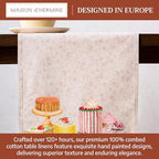 Maison d' Hermine Table Runner 100% Combed Cotton 14.5"x72" (Double Layer) - Image 3