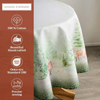 Maison d' Hermine Table Cloth Round Table Reusable 100% Cotton 63" Diameter - Image 2