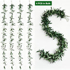 4 Strands Faux Olive Branches Garland 67IN Greenery Garland for Table Decor - Image 2