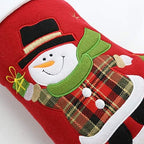 BSTAOFY Christmas Stockings Set of 4 Soft Patterned Santa Claus Animals Socks for Assorted Xmas Tree Hanging Decorations Party Ornaments Gifts Kids - Image 3